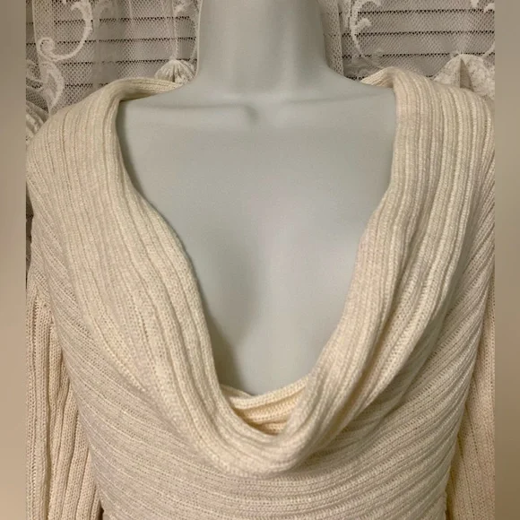 Ivory Off Shoulder Sweater - Picture 5 of 10